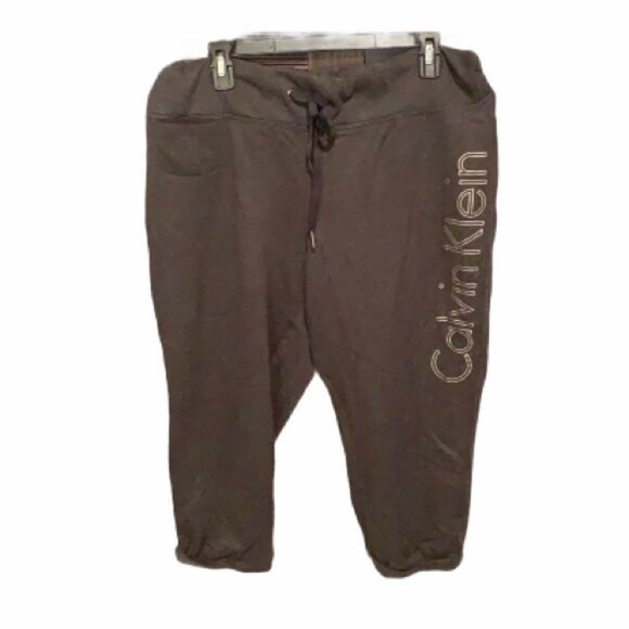 Calvin Klein Capri foil spell out logo joggers - Picture 1 of 8